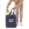 Organic denim tote bag with CD Rada 810 - Image 2