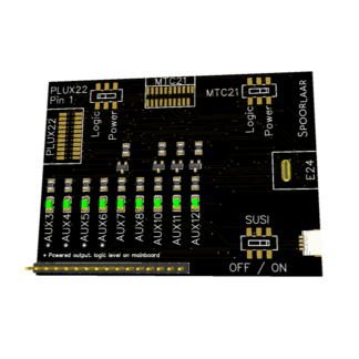 Spoorlaar Decoder tester extension - E24, Wire clamp, MTC 21, PLUX22