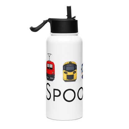 Stainless steel water bottle Spoorlaar - Image 4