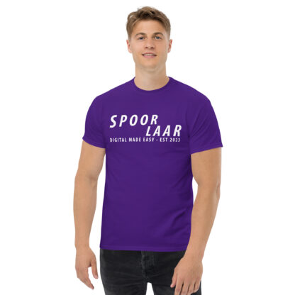 Spoorlaar 'Digital made easy' T-shirt witte tekst - Image 4