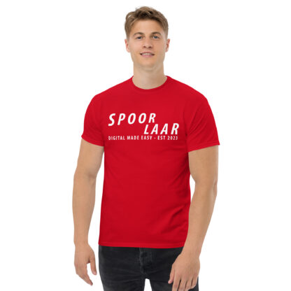 Spoorlaar 'Digital made easy' T-shirt witte tekst - Image 5